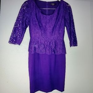 Alex Marie Womens Fitted Lace Dress